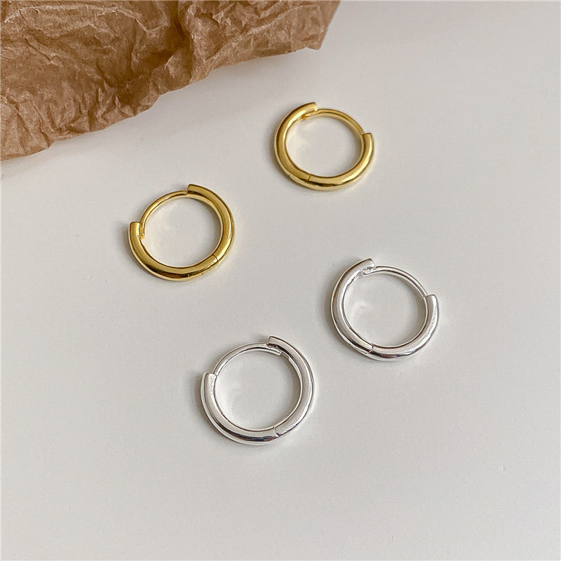 Clip Korean Style Laminated Basic Classic Earrings