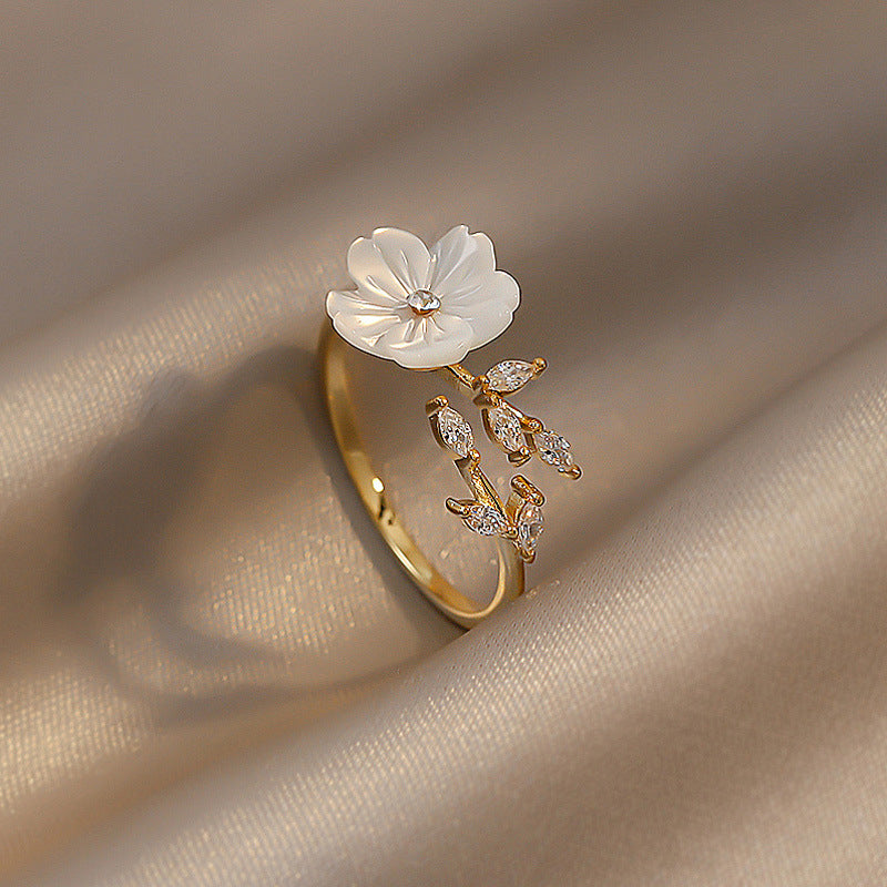Female Design Trendy Cold Entry Lux High Sense Open Index Rings