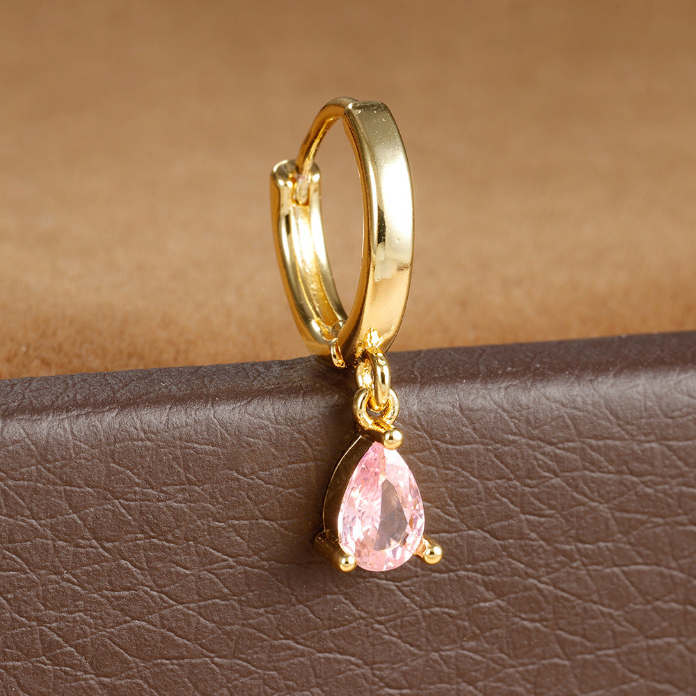Heart-shaped Diamond Fashion Popular Creative Personality Earrings