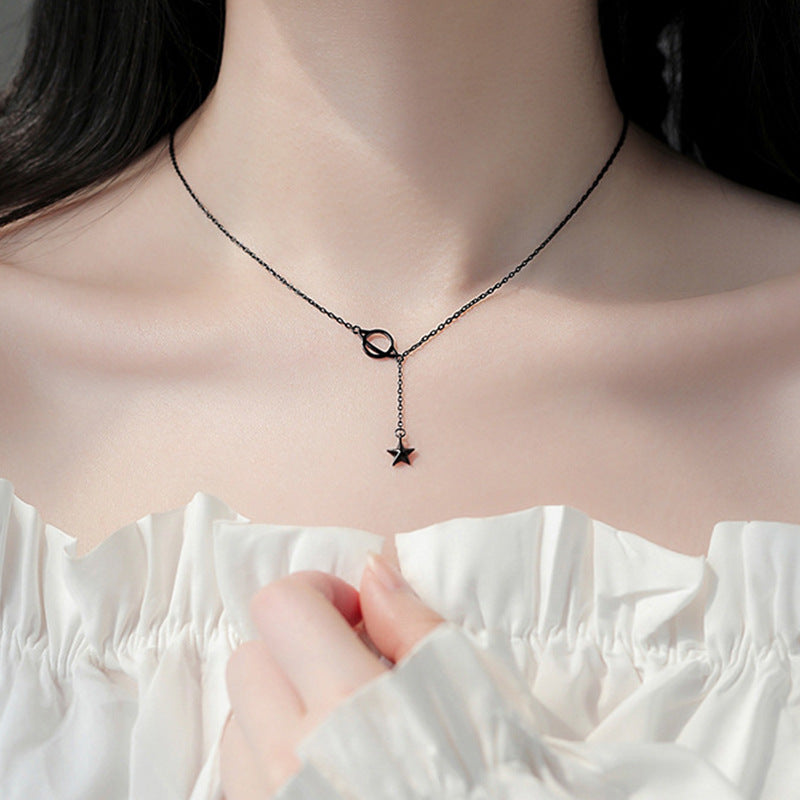 Planet Female Cool Niche Design Clavicle Necklaces