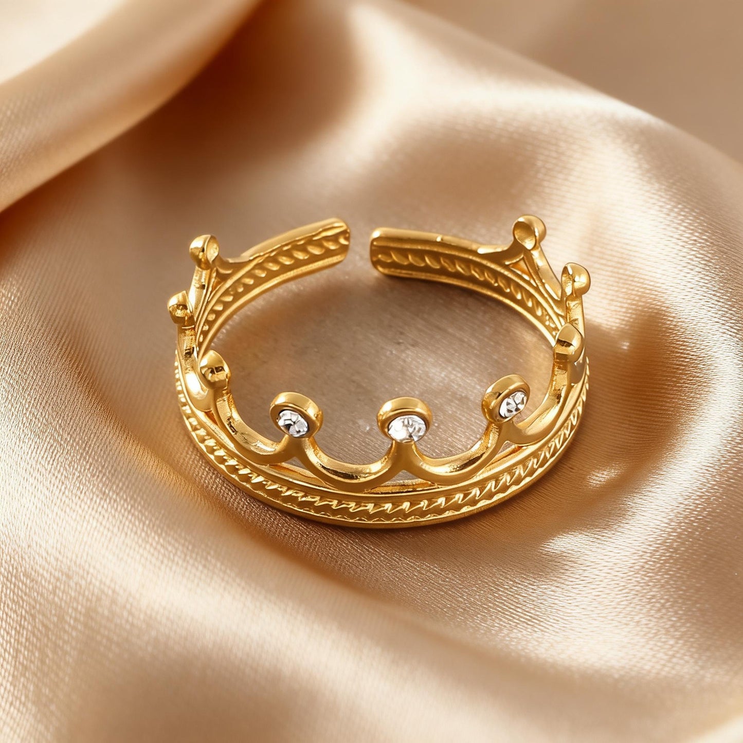 Steel Open-end Niche High-grade Fashion Trend Affordable Luxury Style Ring