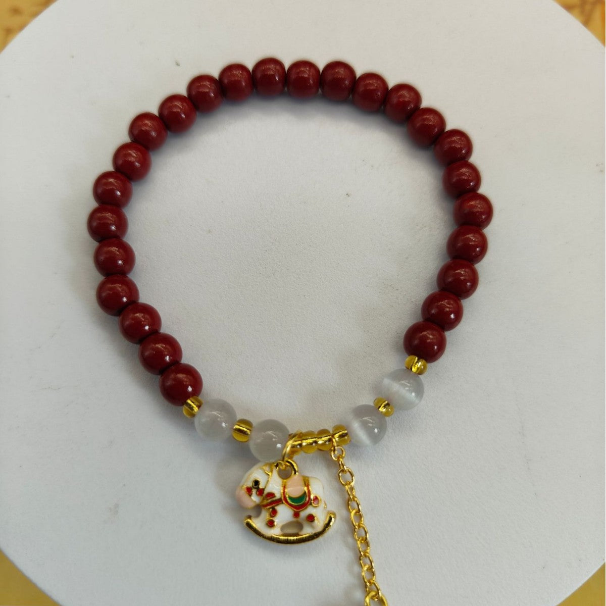 Soon Rich Cinnabar Lucky Beads Chinese National Fashion Ma Bracelet