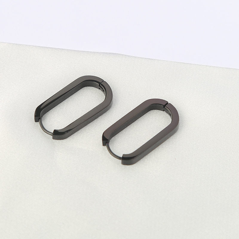 Women's & Men's Stainless Steel U-shaped Titanium Ear Fashion Earrings