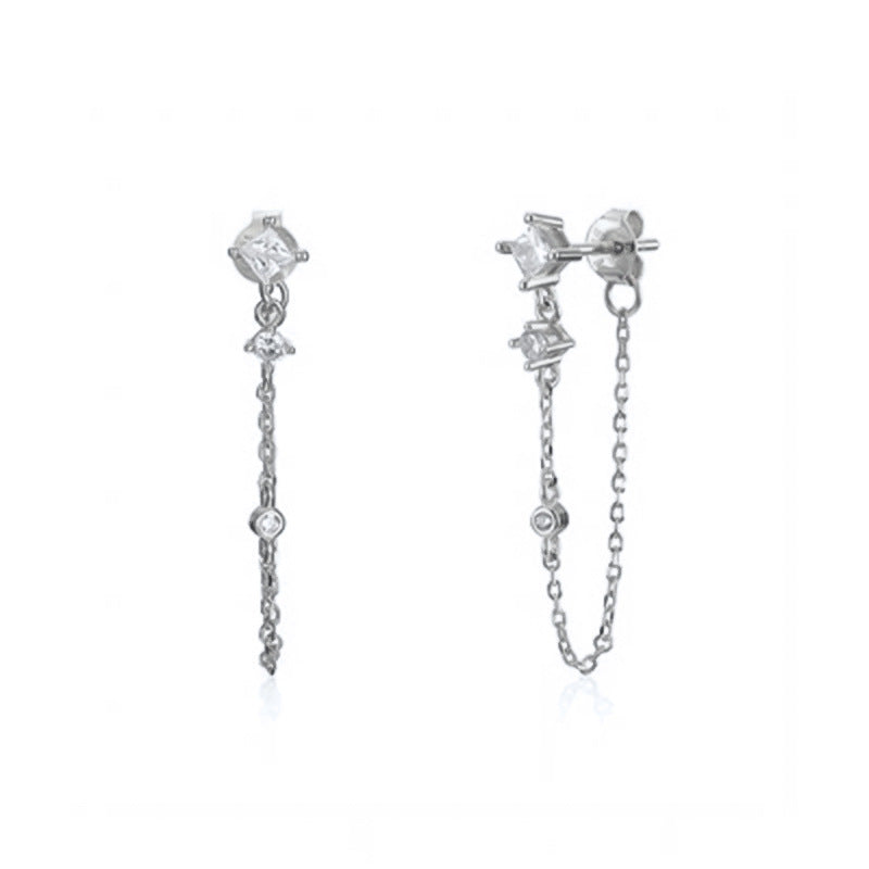 Women's Chain Double Hole Ear Fashion Trend Rings