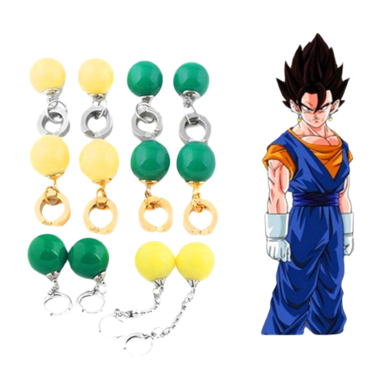 Anime Peripheral Dragon Ball Super Black Fit Space-time Without Ear Earrings