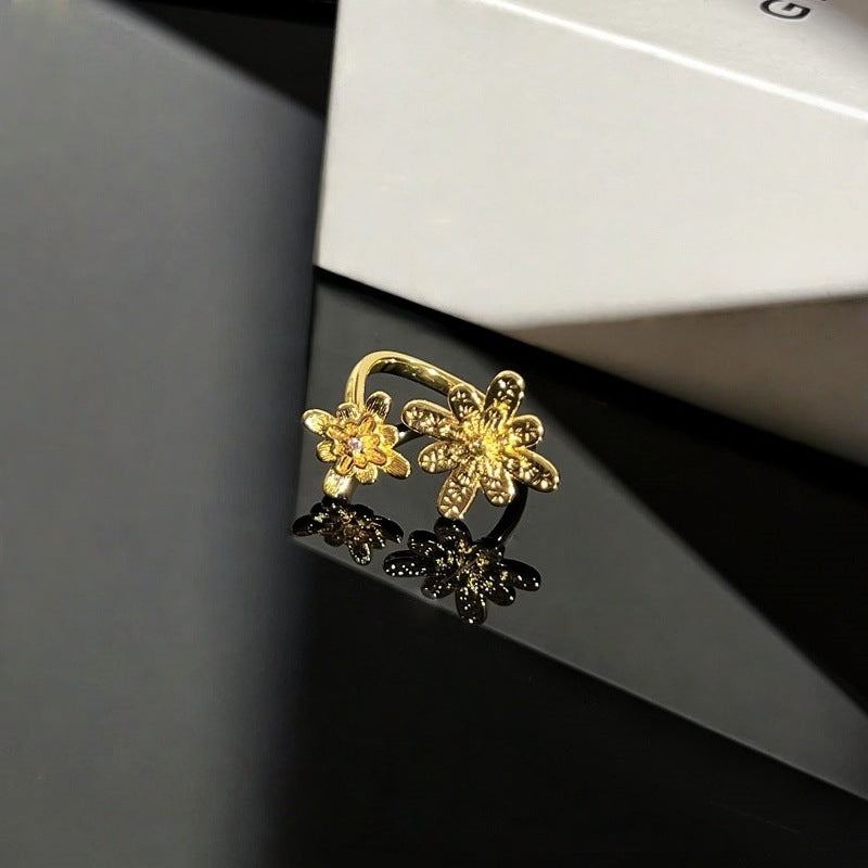 Flower Retro Affordable Luxury Exquisite Design Rings