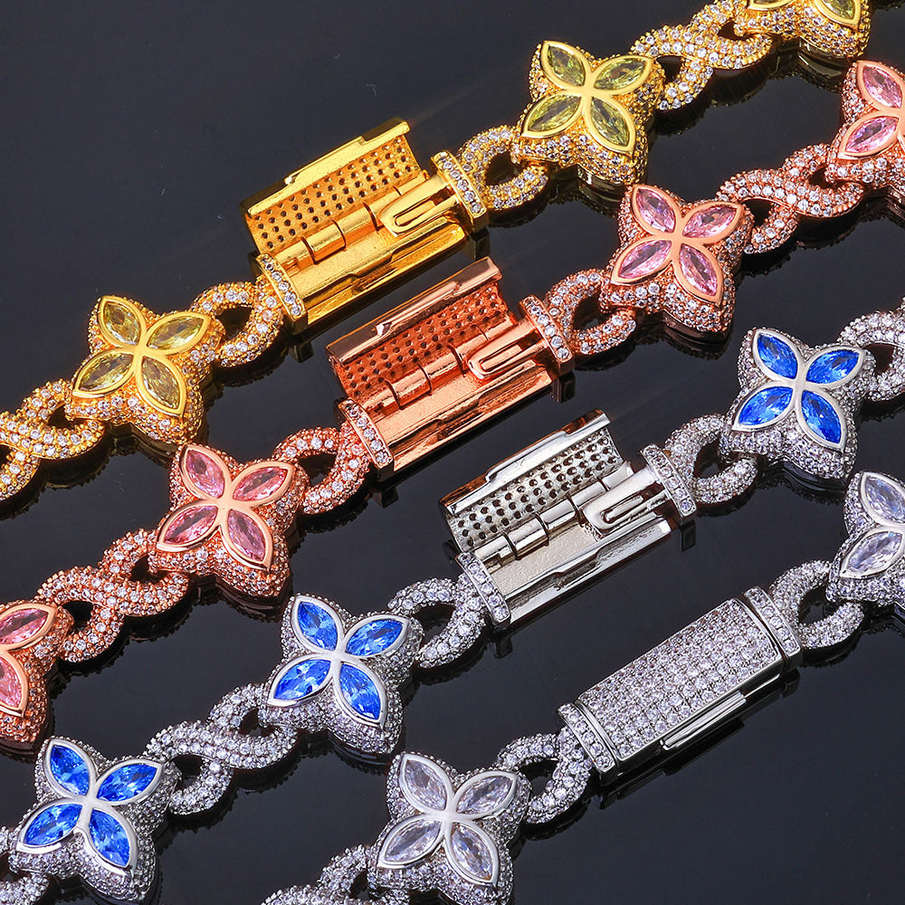 Men's Zircon Cuban Hip Hop High Sense Bracelets