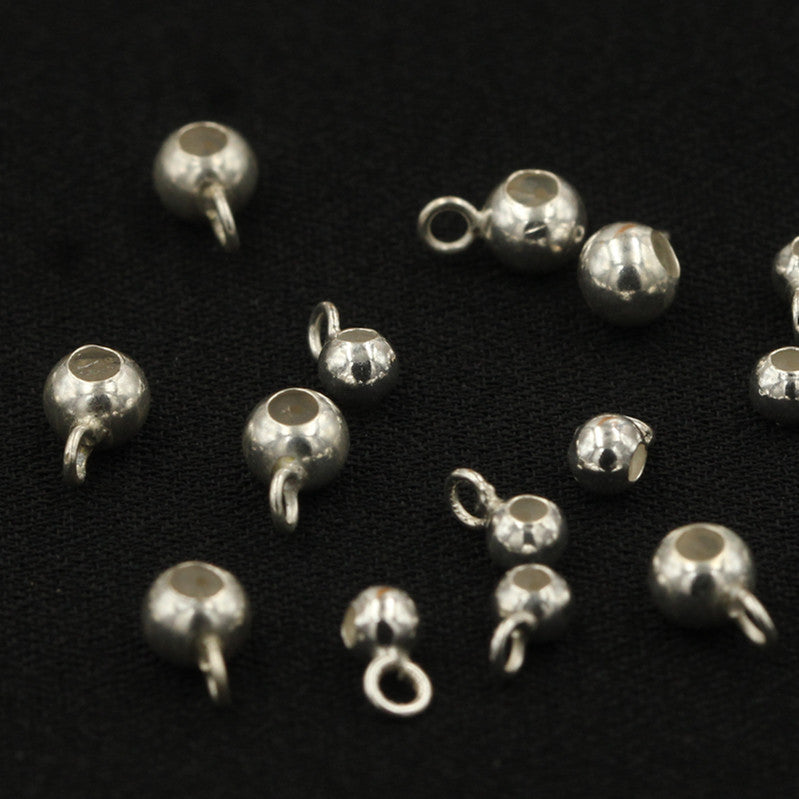 Adjustable Beads Silicone Removable Golden Balls With Rings