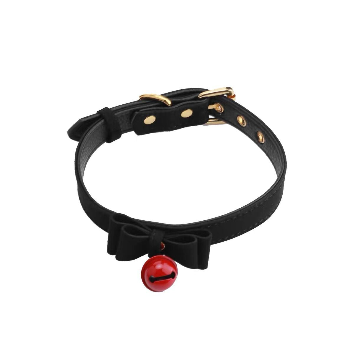 Desire Bow Bell Female Neck Band Chain Collar