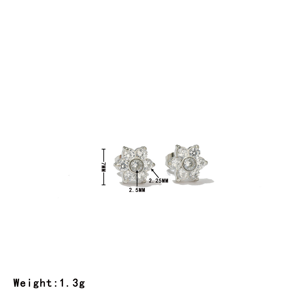 Inlaid Full-jeweled Female Design Senior Elegant Stud Earrings