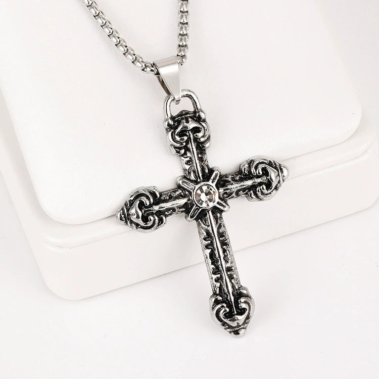Women's & Men's Simplicity Long Gothic Vintage Stainless Steel Pendants