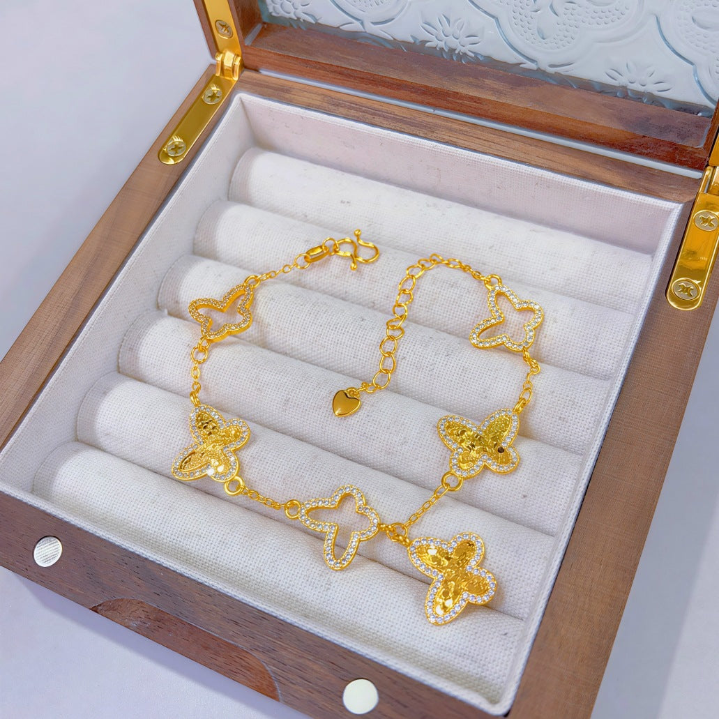 Love Of Butterfly Shop Fashion Double Bracelet