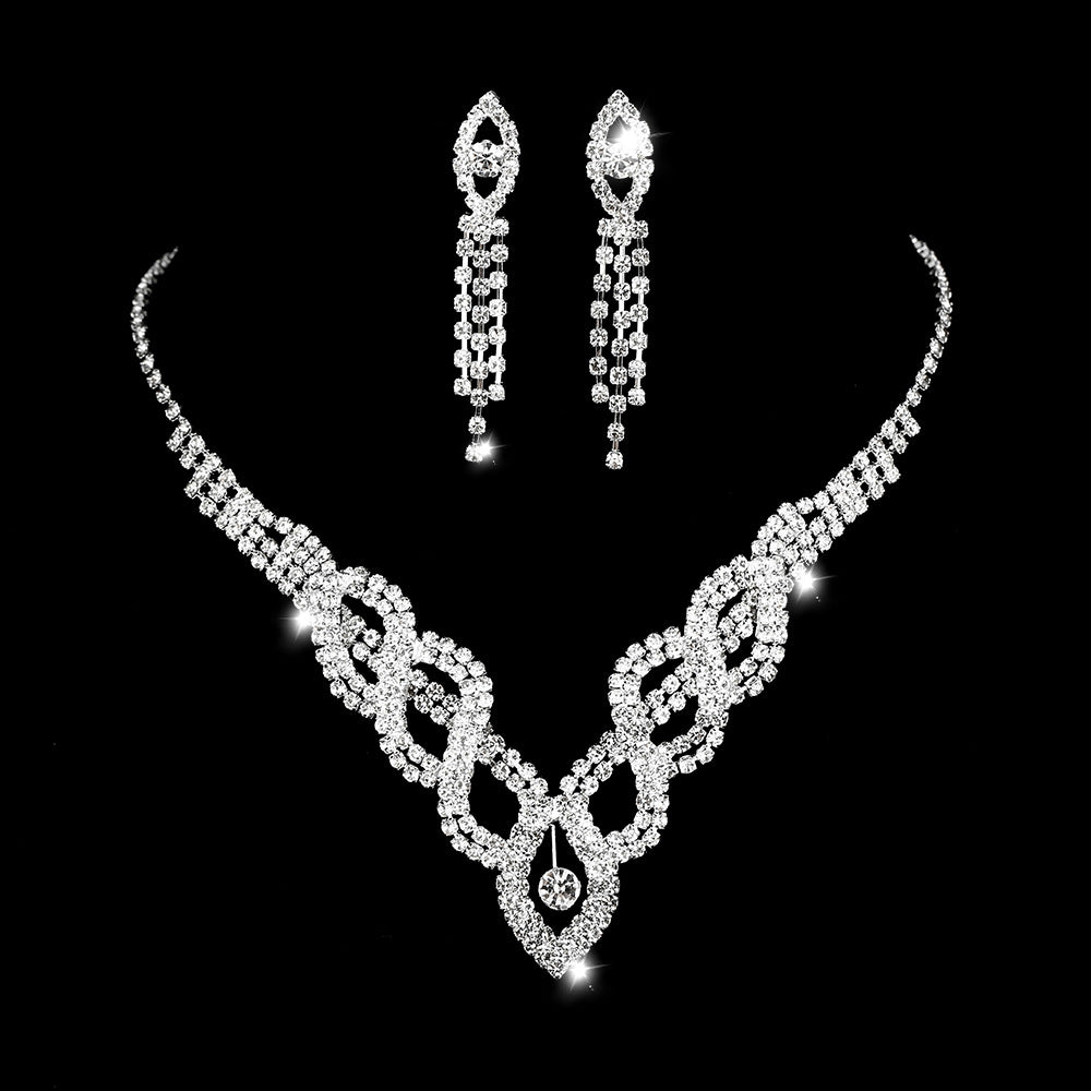 Women's Wedding Dress Bride Hollow Full Diamond Rings