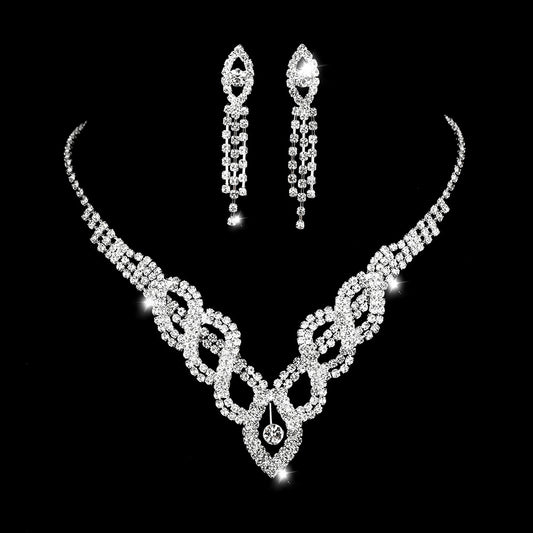 Women's Wedding Dress Bride Hollow Full Diamond Rings
