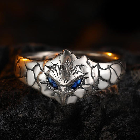Men's Born Thai Sier Trendy Retro Niche Boys Personality Opening Index Rings