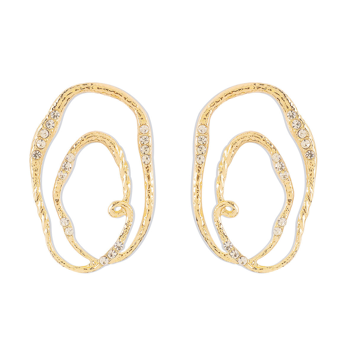 Women's Lines Metallic Asymmetric Geometric Ear Fashion Rings