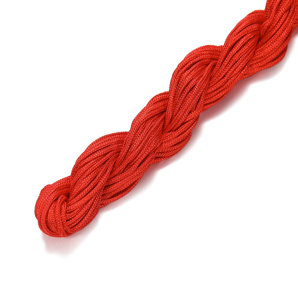 Handmade Braided Jade Strand Red Rope Thread Chinese Knot Hanging Ornaments