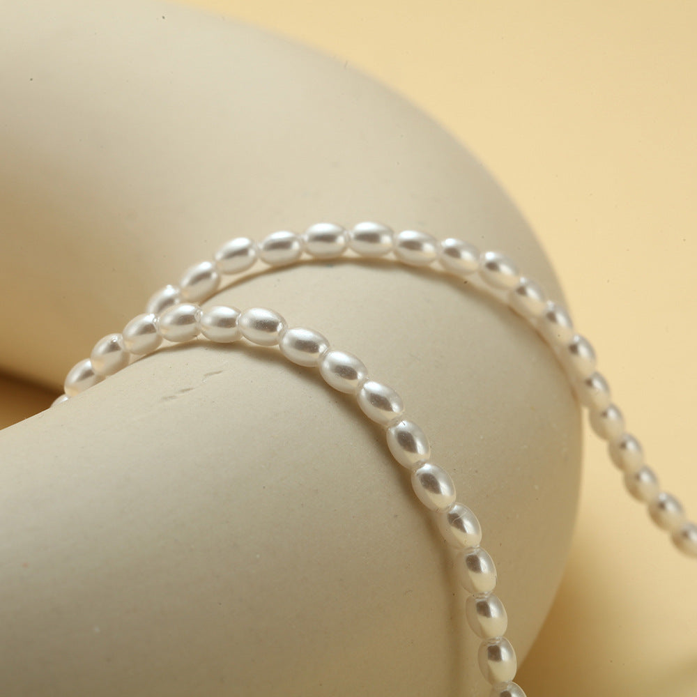 Women's Pearl Niche Style Oval Shell Simple Necklaces