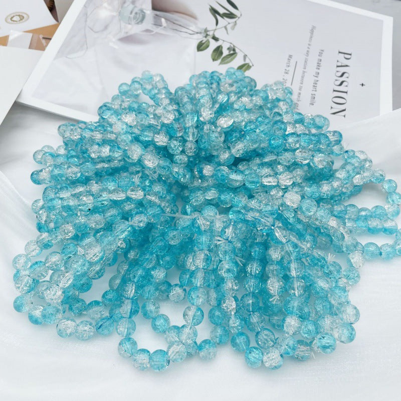 Camellia Little Daisy Crystal Girlfriends Color Glass Chipping Bracelet