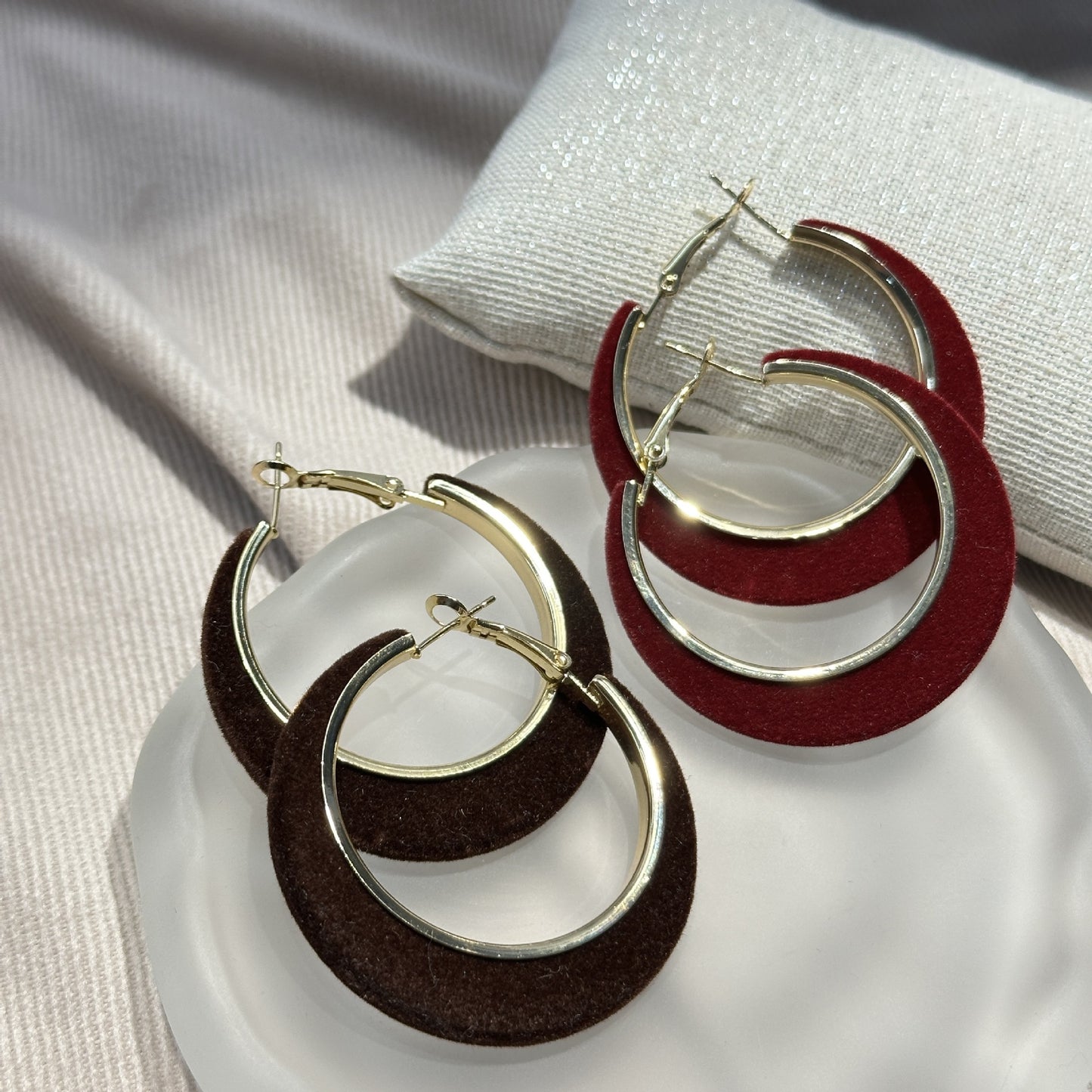 Flocking Ear Retro Style Light Luxury Rings