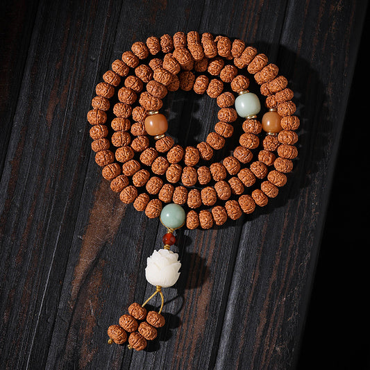 Women's & Men's Little King Pipal Tree Seeds Hand-held Crafts Buddha Beads Bracelet