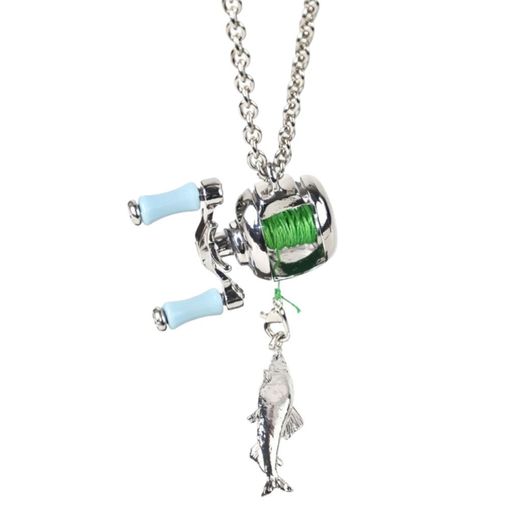 Durable Graceful Hot Mini Fishing Reel Necklaces