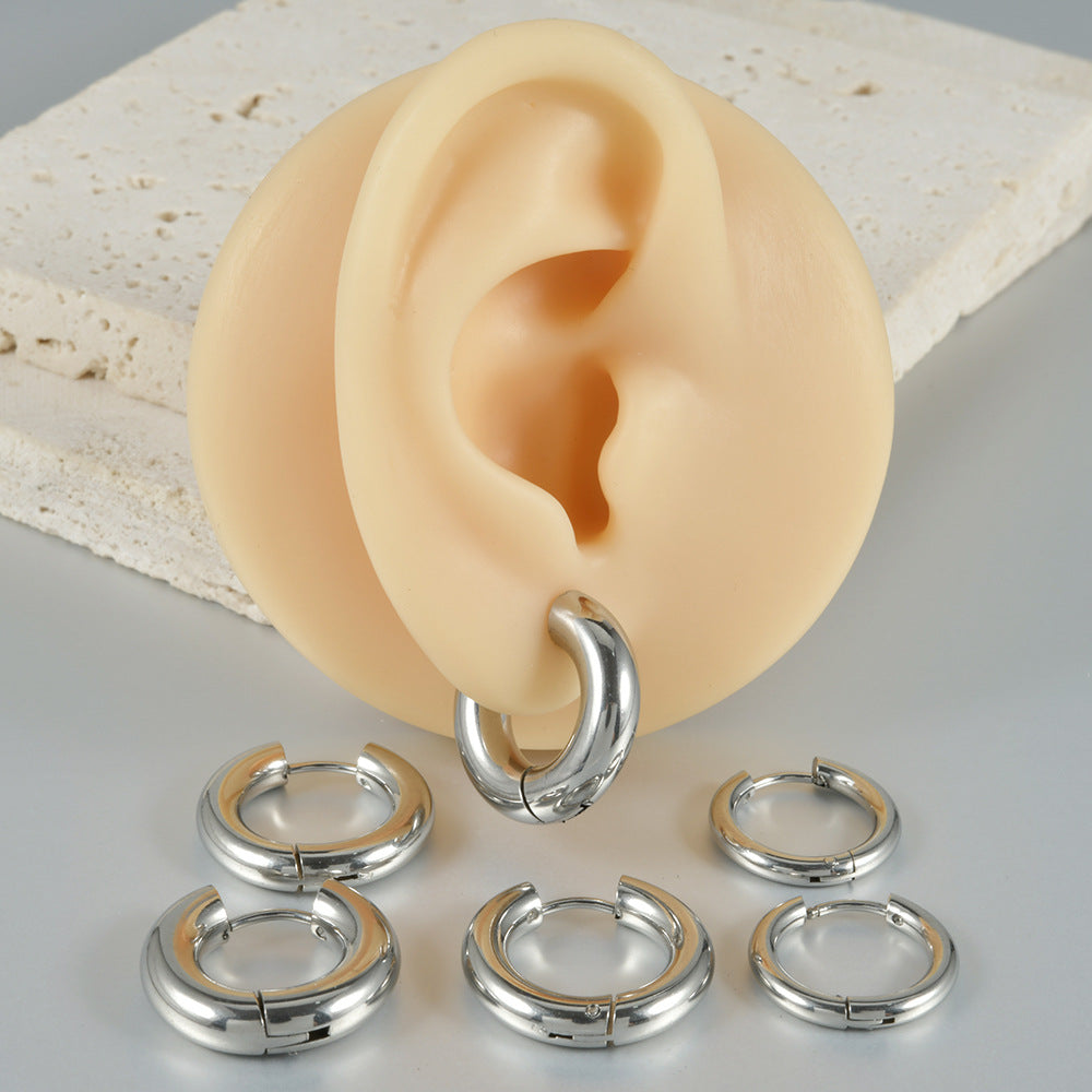 Women's & Men's Ear Clip Simple Personality Fake Auricle Earrings