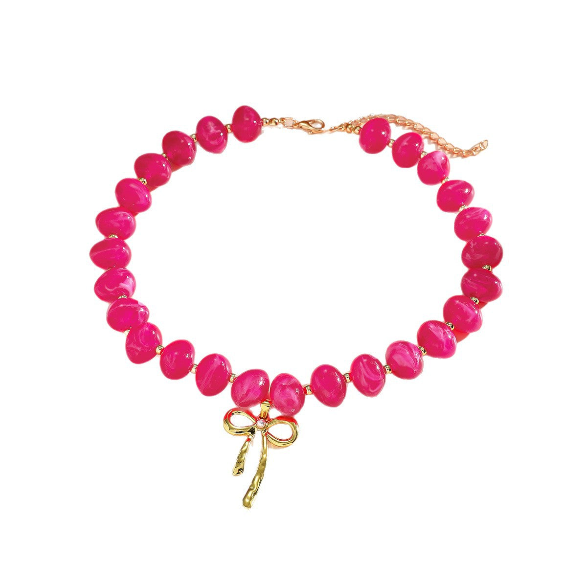 Multicolor Resin Beaded Boho Fashion Exquisite Versatile Exaggerated Necklace