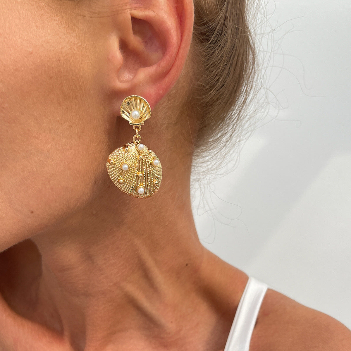Exaggerated Star Ear Personality Vacation Beach Stud Earrings