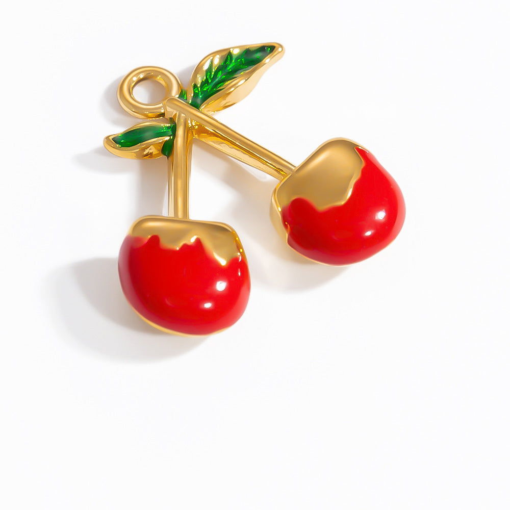 Mini Fruit Cartoon Pastoral Style Three-dimensional Jewelry Accessories