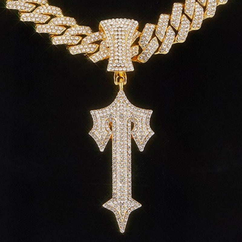 Hop Diamond Letters Popular High Quality Cuban Link Pendants