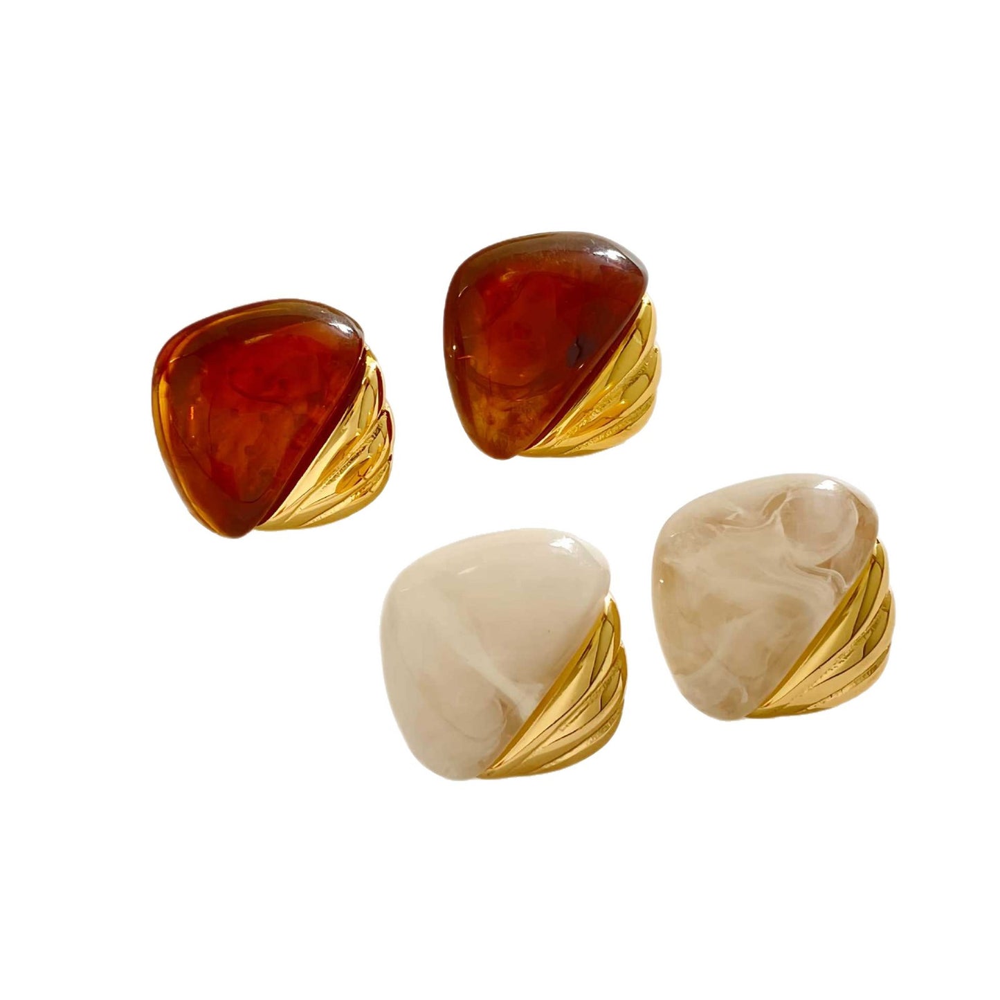 Design Irregular Geometric Light Luxury Commuter Earrings