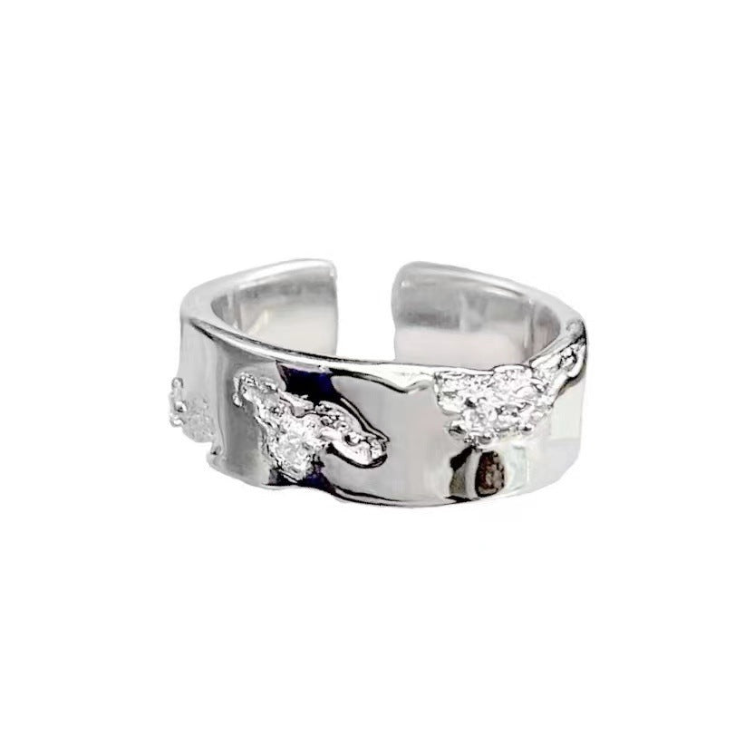 Female Cold Wind Couple Combination Personalized Ring