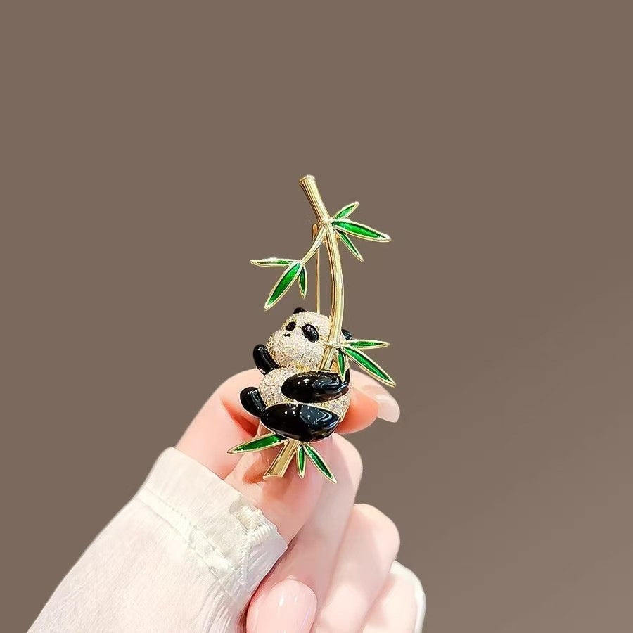Panda Butterfly Scenic Spot Commemorative Gift Brooches