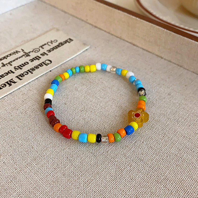 Women's Beaded Ethnic Style Light Luxury High Sense Bracelet