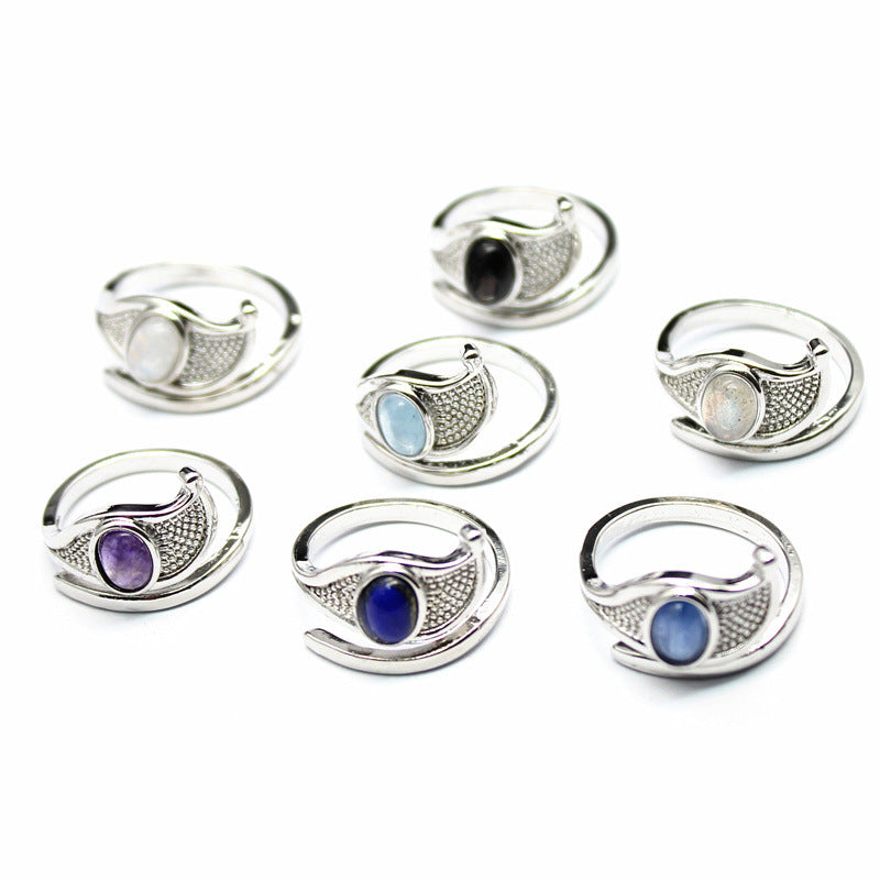 Eye Of Sea Gold Lucky Blue Treasure Ring