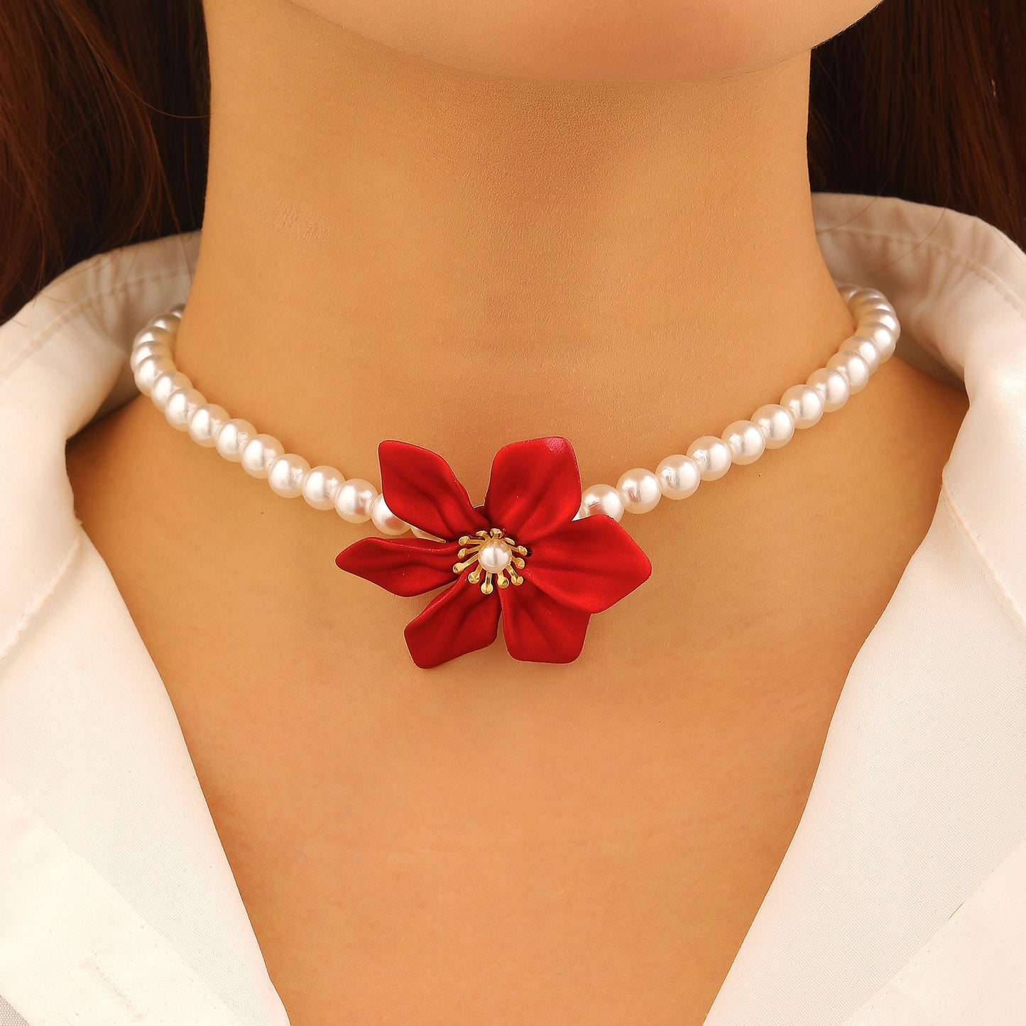 Fashionable Elegant High Sense Of Imitation Pearl Necklaces