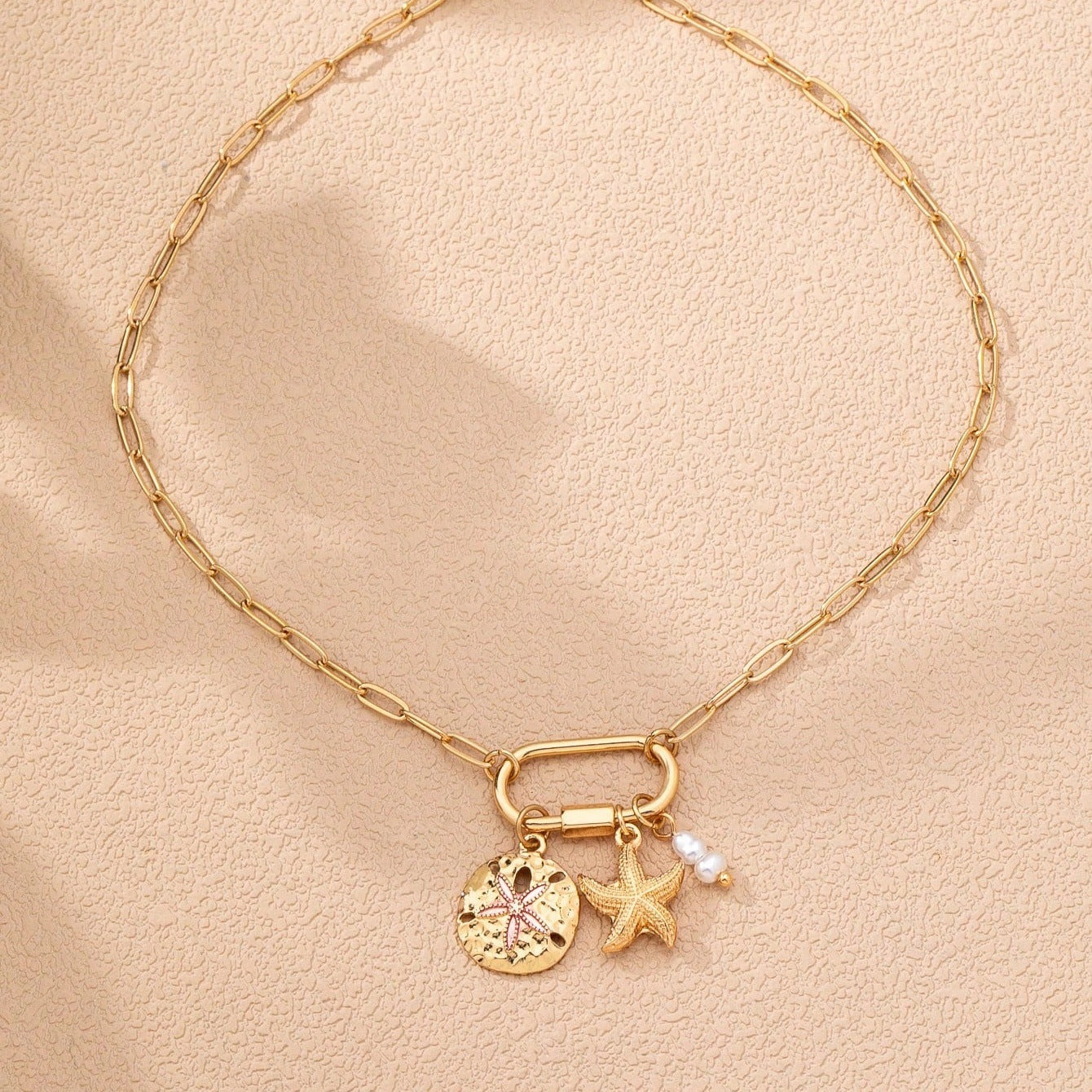 Fashion Popular Summer Starfish Flower Fish Pendants