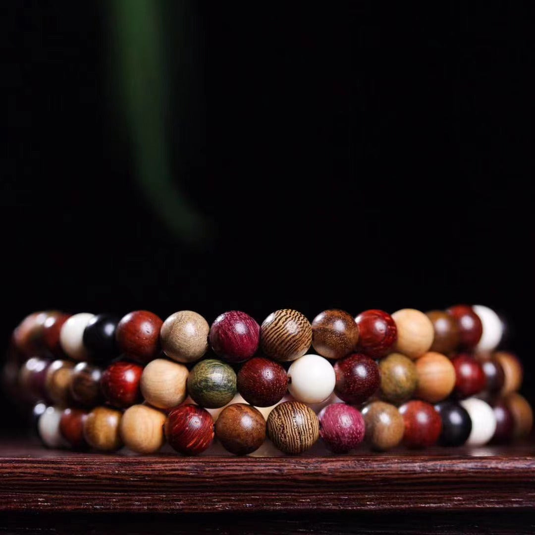 Women's Beads Rosewood Door Frame Yellow Pear Crafts Bracelet
