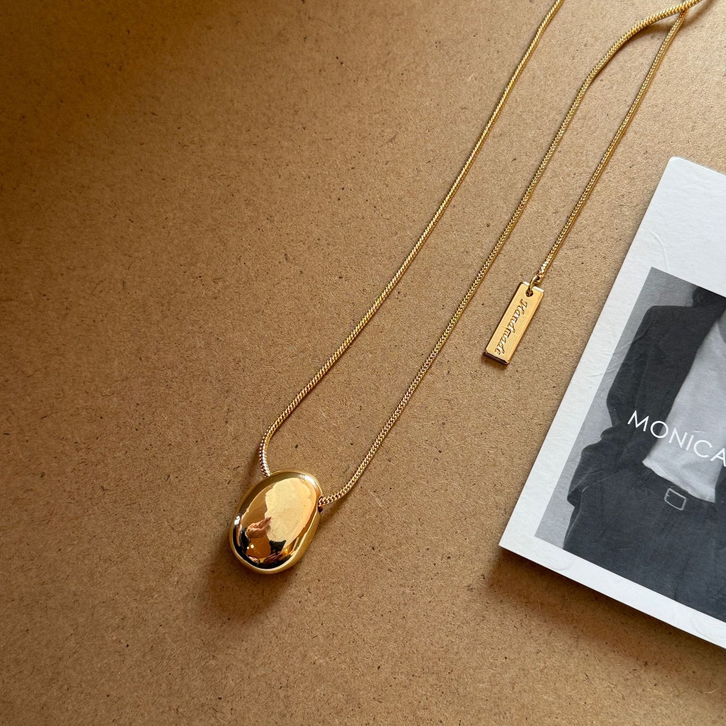 Women's Metal Cold Style Gold Sier Bean Fashionmonger Necklace