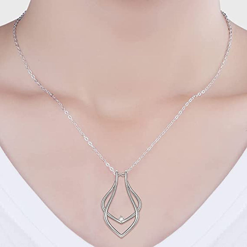 Fashion Geometry Pattern Stand Magic Engagement Pendants