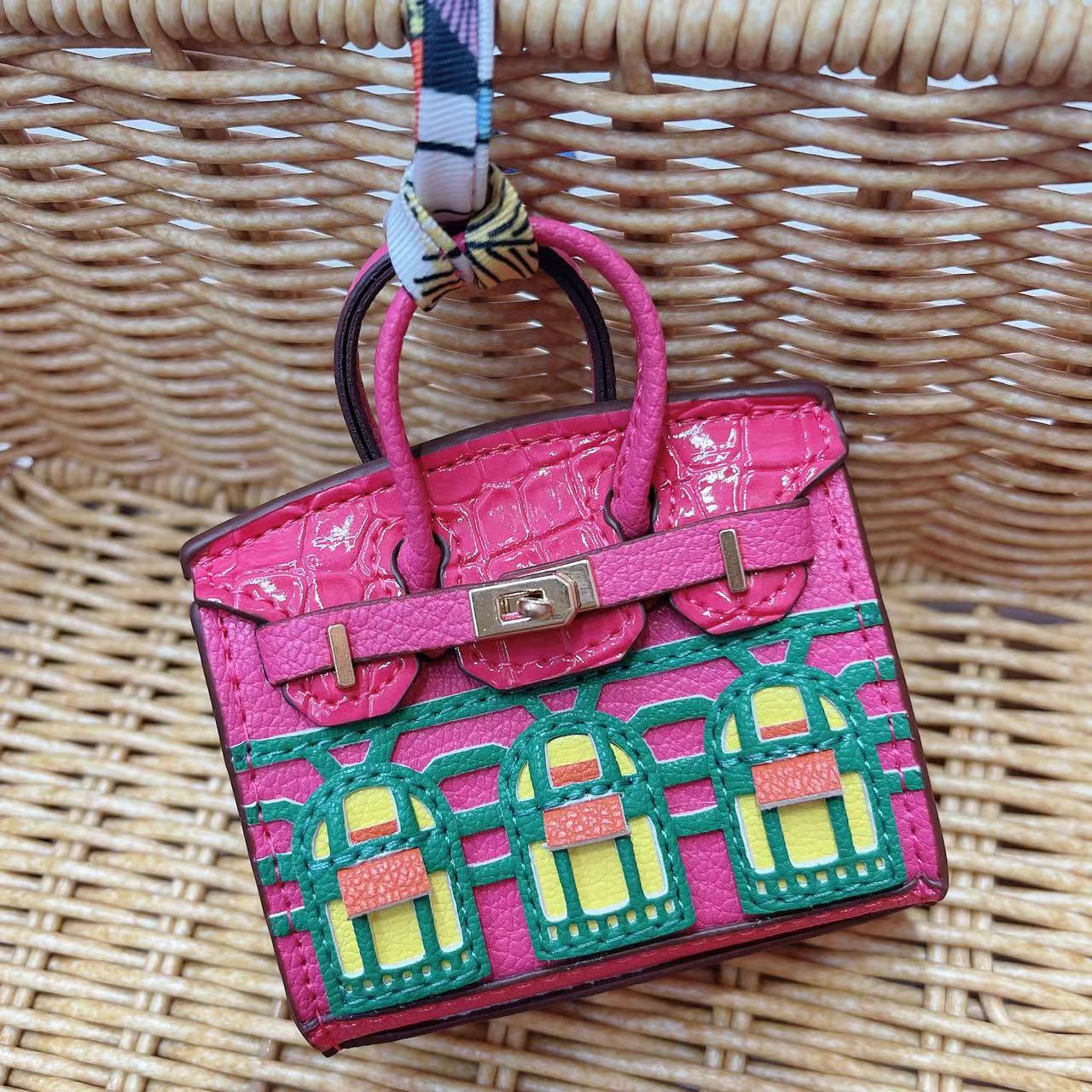 Mini Bag Window Small House Charm Hanging Ornaments