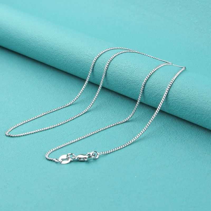 Gold Clavicle Chain Alloy Sier Melon Seeds O-shaped Water Necklace