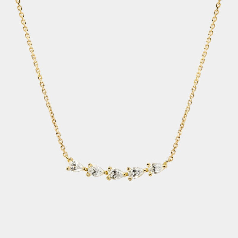 Zircon Oval Round Simple Fashion Furnace Necklaces