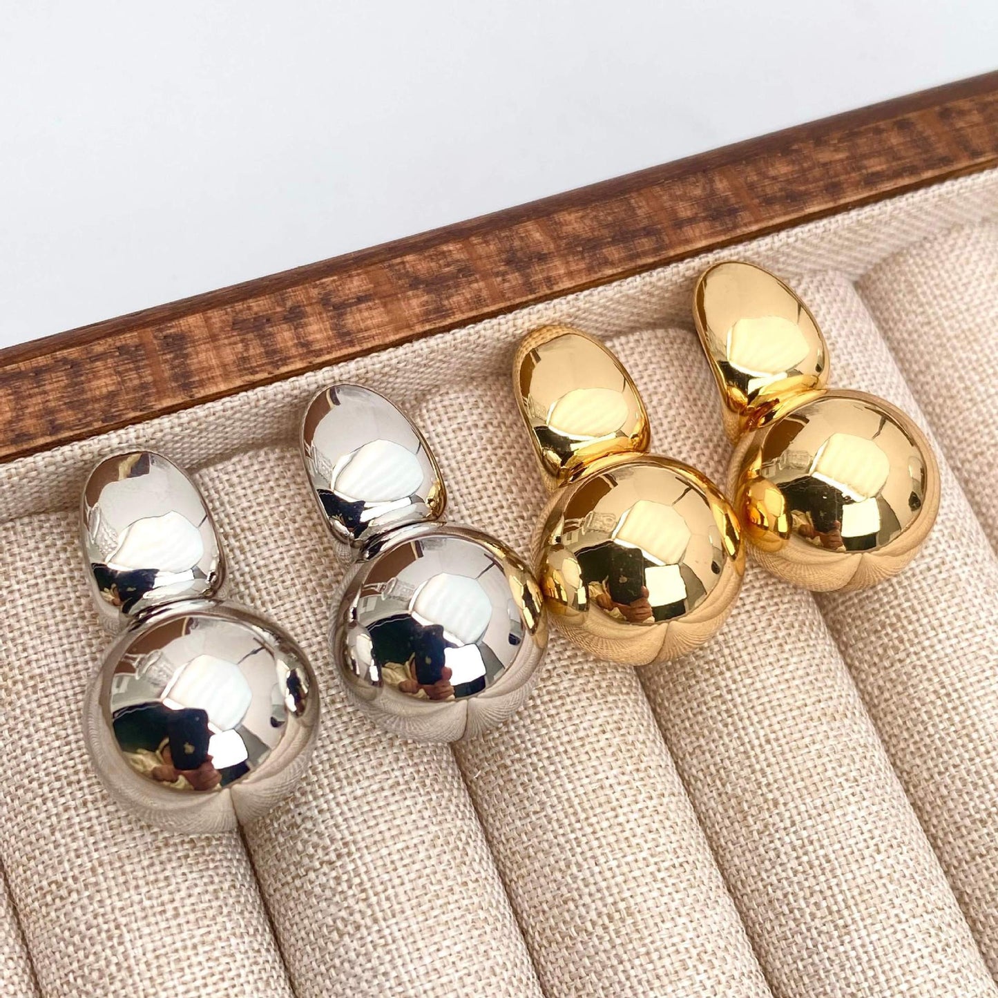 Ball Lucky Beads Copper Plated Real Rings
