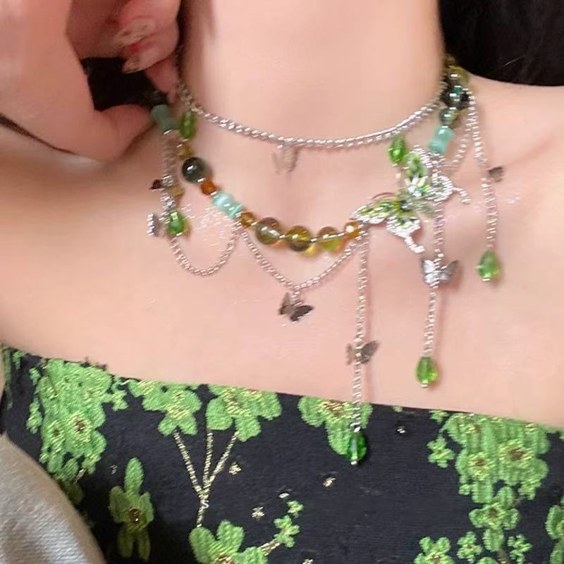 Retro Mori Style Flower Niche Temperament Entry Lux Exquisite Sweet Necklaces