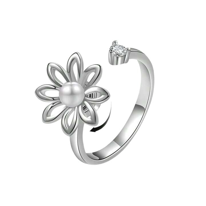 Little Daisy Spinning Personalized Sunflower Fashion Ring