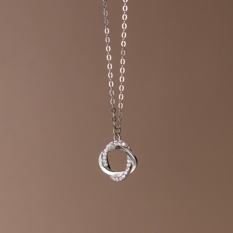 Micro Inlaid With Diamond Rose Simple Light Luxury Elegant High Necklace