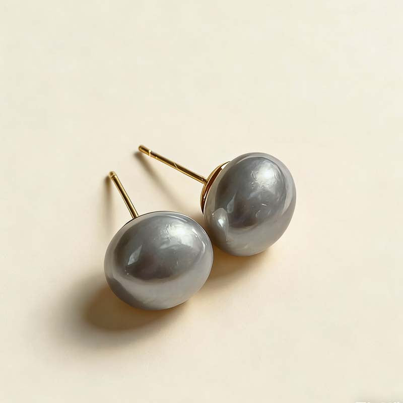 Women's Steamed Bread Aurora Gray Pearl For Light Luxury Temperament High-grade Rings