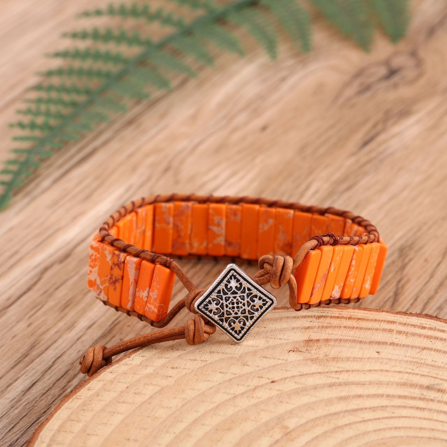 Imitation Handmade Woven Leather String Bohemian Bracelet